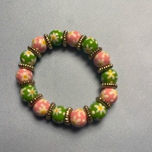 Angela Moore hand painted bracelet